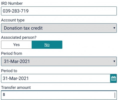 Tax transfer