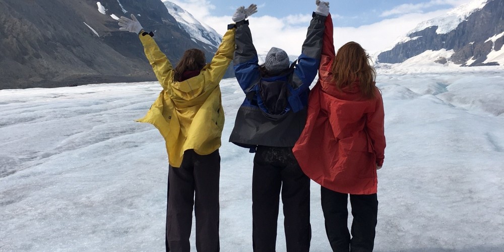 Alana adult with CF at Ice glacier Canada