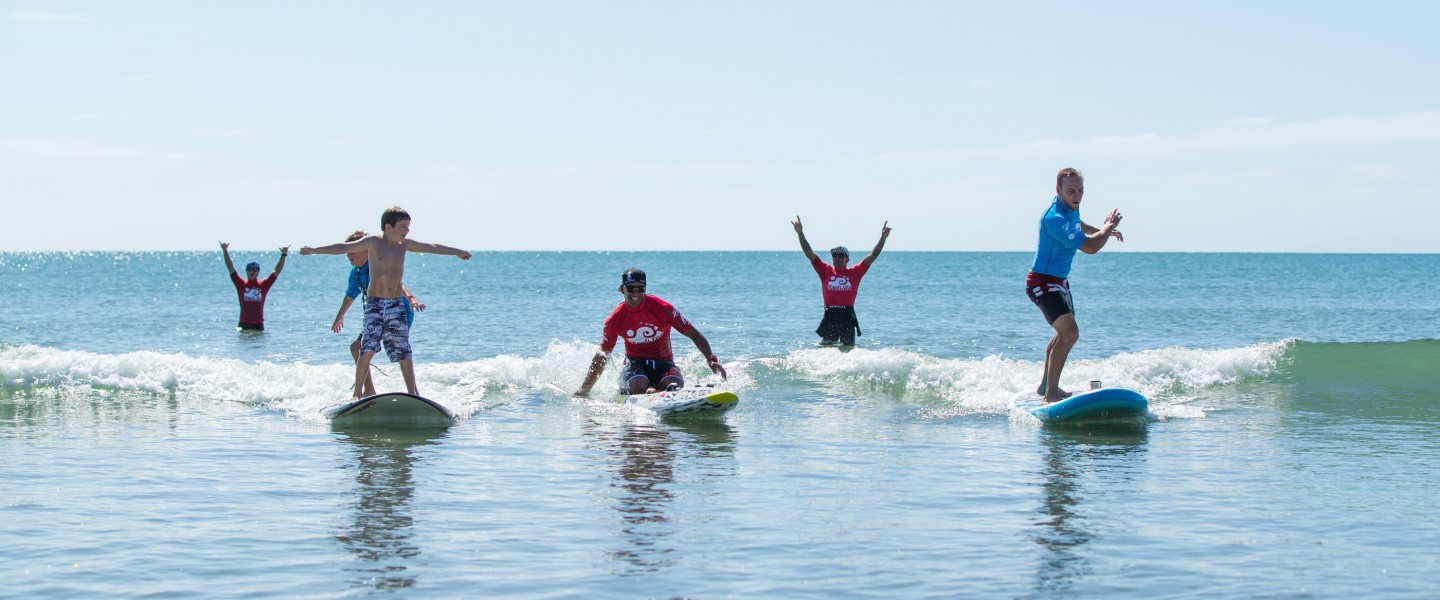 Surfers and payne kids