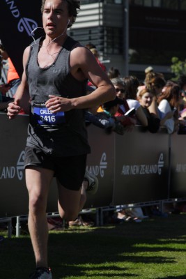 Caleb running half marathon
